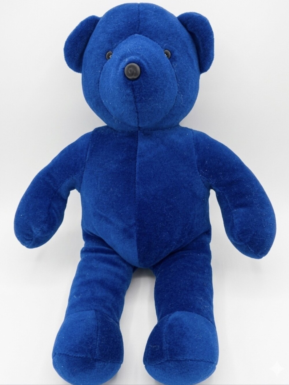Vintage North American Bear Co Blue Stuffed Teddy 1989 Velvet Plush